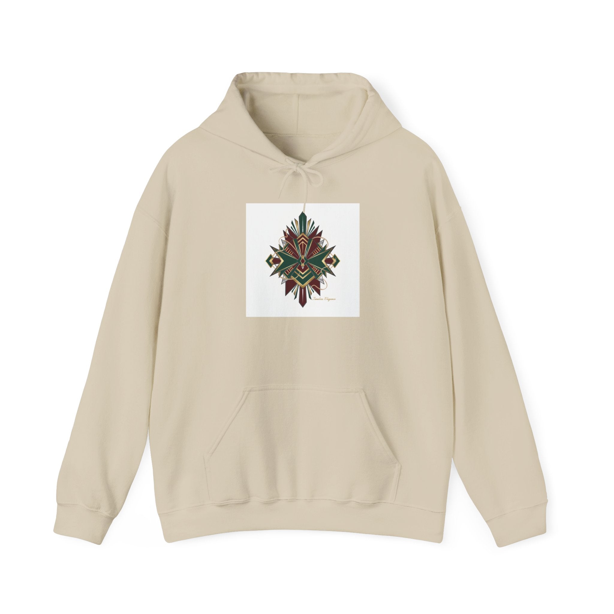 Dark Geometric Crest Hoodie | Gothic Occult Art Sweatshirt