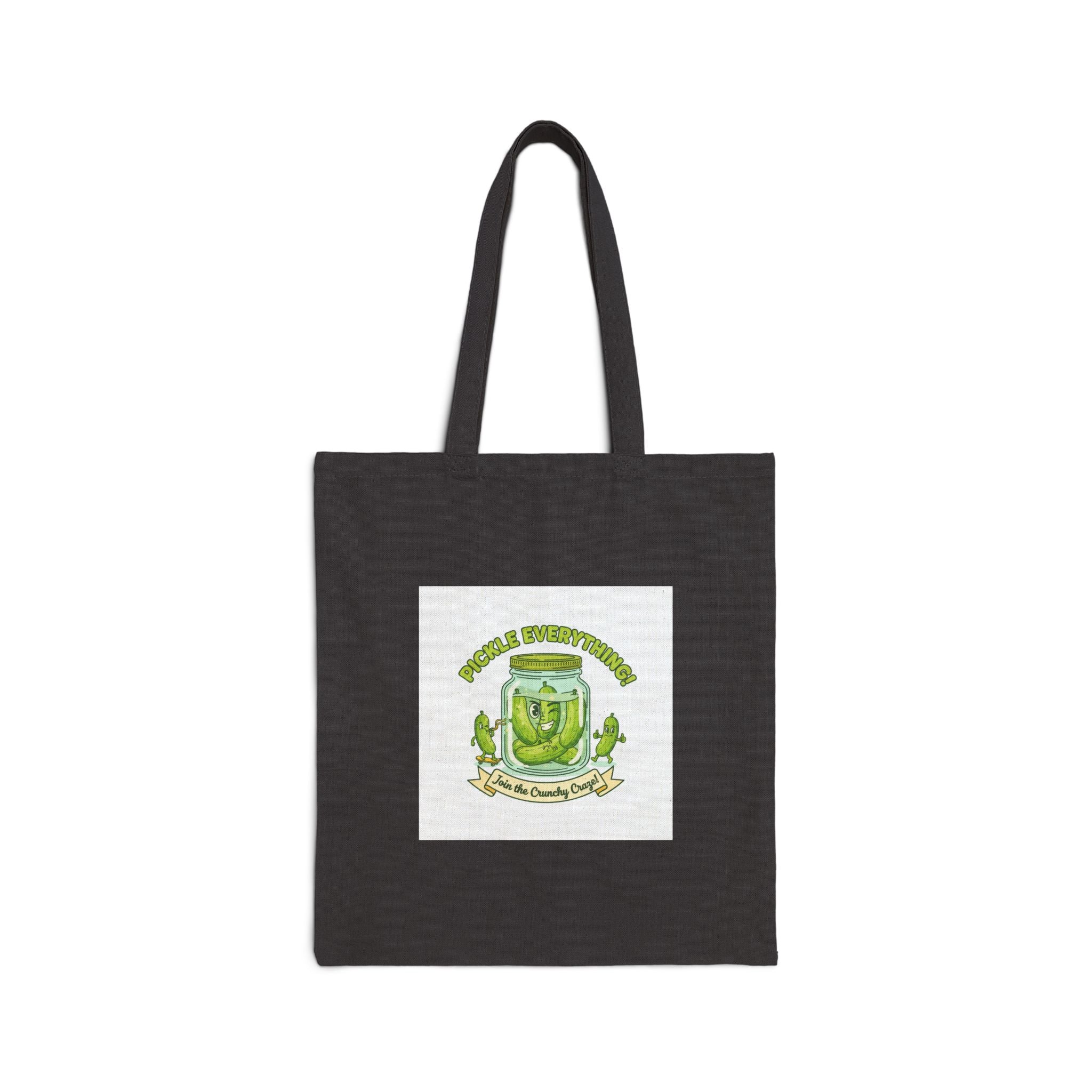 Pickle Enthusiast Badge Tote | brine design, pickle lover canvas