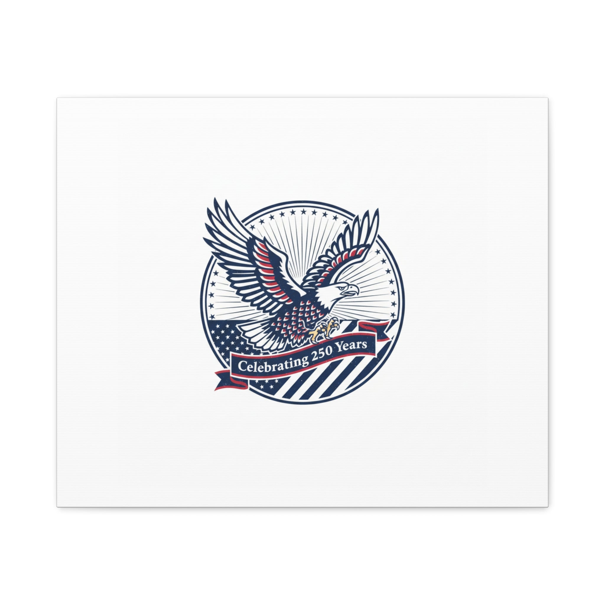 250th Anniversary Eagle Emblem Canvas | Semiquincentennial Americana