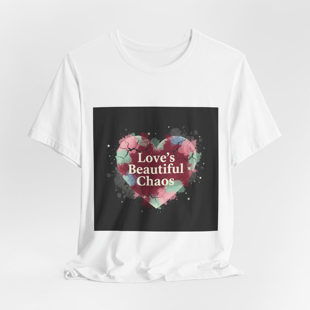 Love's Beautiful Chaos Tee | grunge heart shirt, distressed love tee