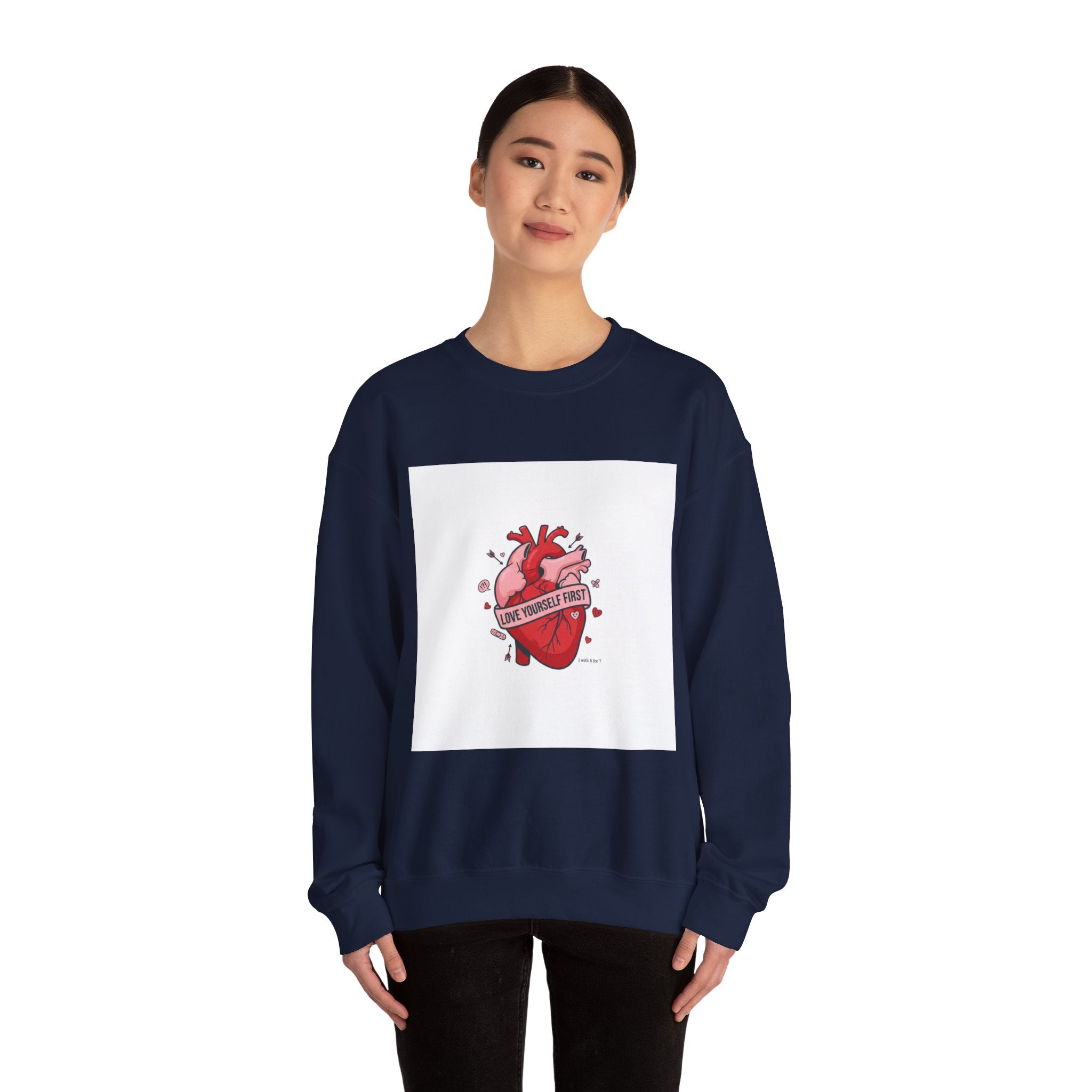 Anatomic Heart Patch Crewneck Sweatshirt | anti love graphic, punk Valentine