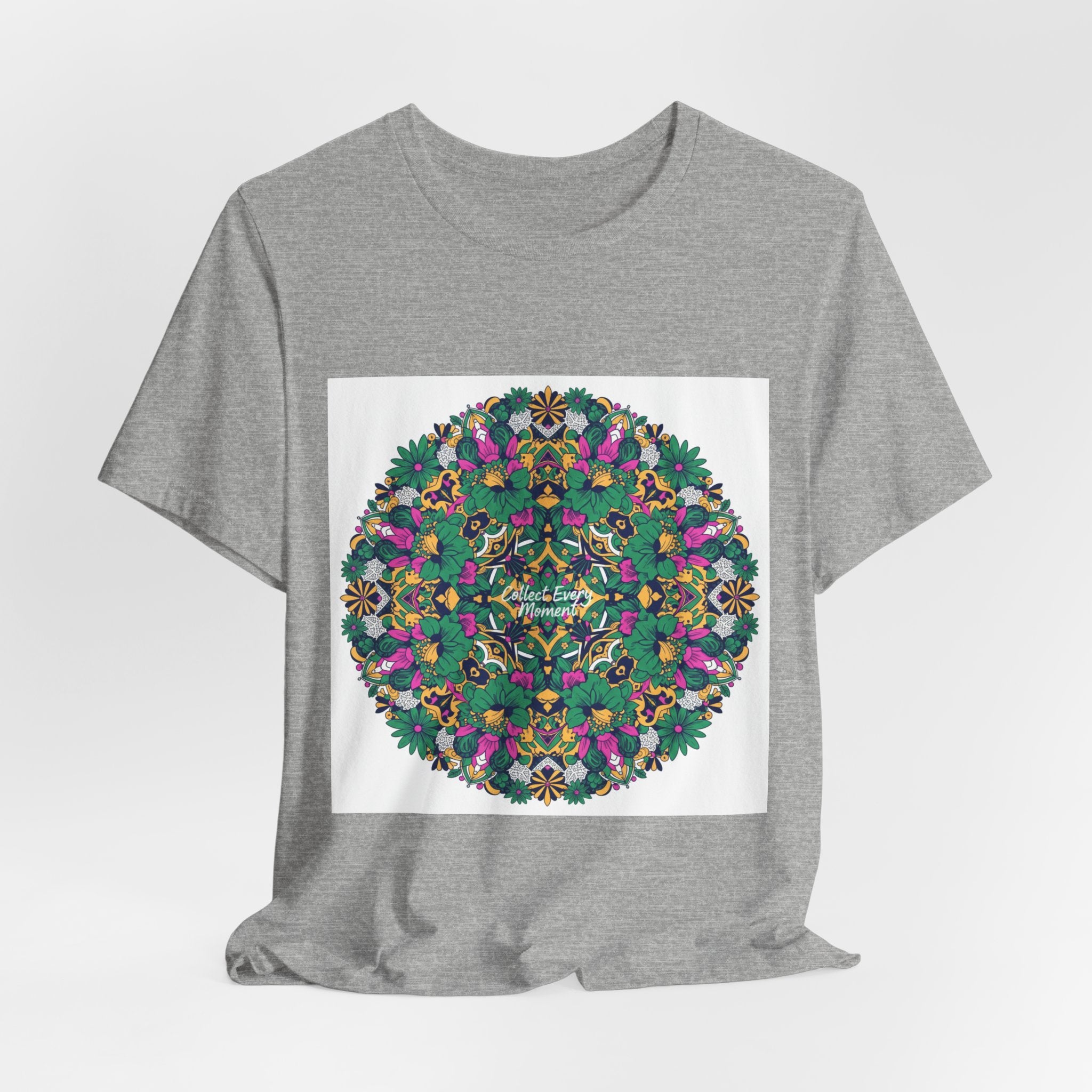 Psychedelic Botanical Mandala Tee | Festival Graphic T-Shirt