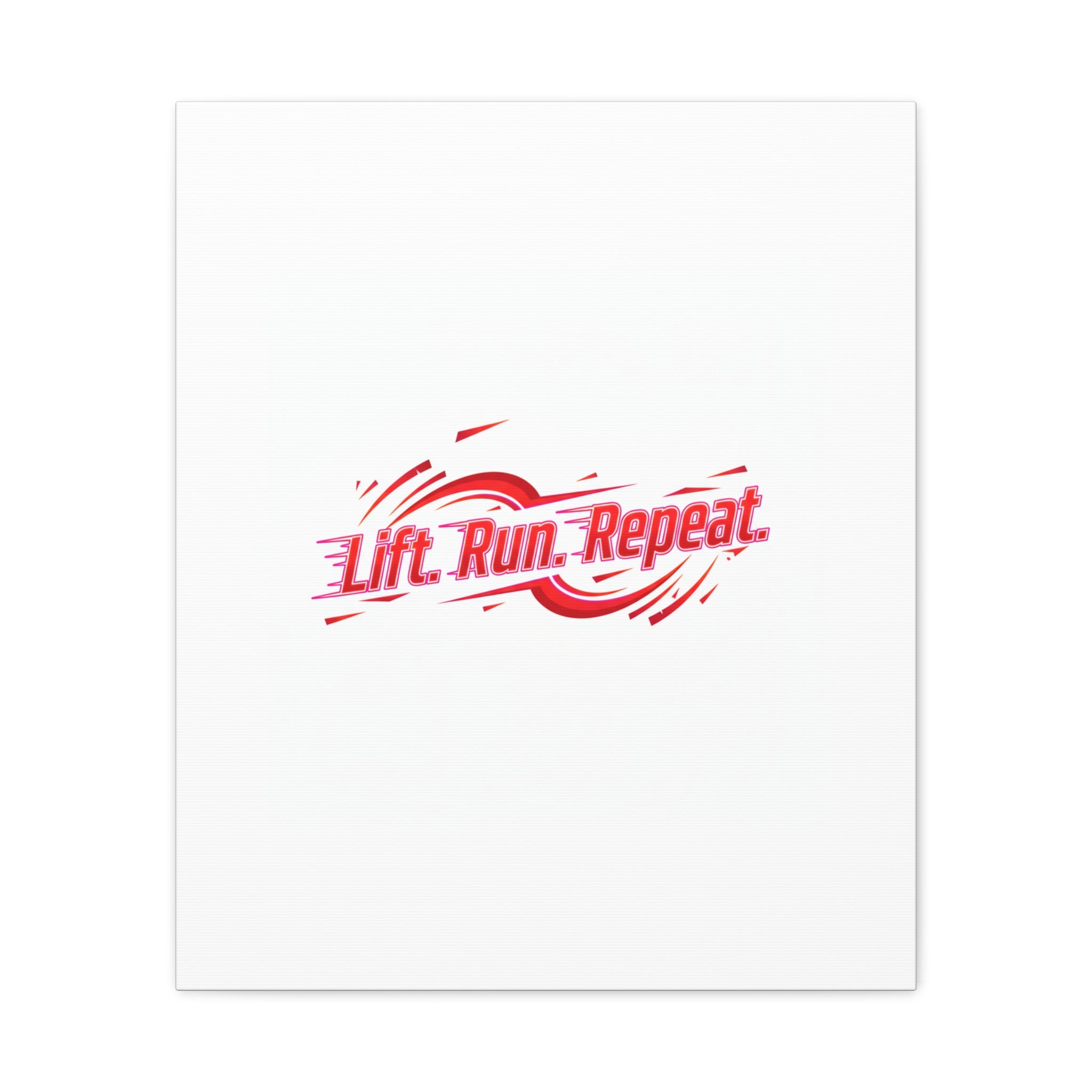 Lift Run Repeat Canvas | Fitness Wall Art, Gym Motivation