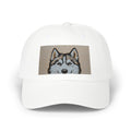 Husky Sequin Patch Dad Cap — Sparkle Siberian Dog Baseball Hat