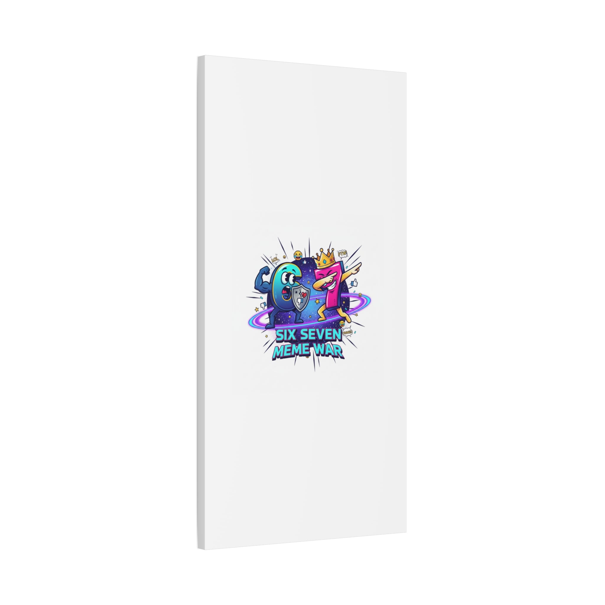 Six Seven Meme War Canvas | Legendary Internet Battle Art, Viral Culture Wall Decor