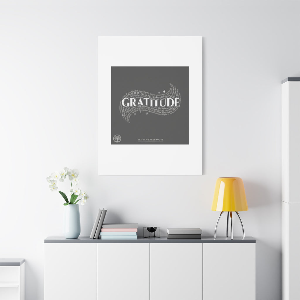 Gratitude Wall Art Matte Canvas | Tiny Treats, sweet uplifting print