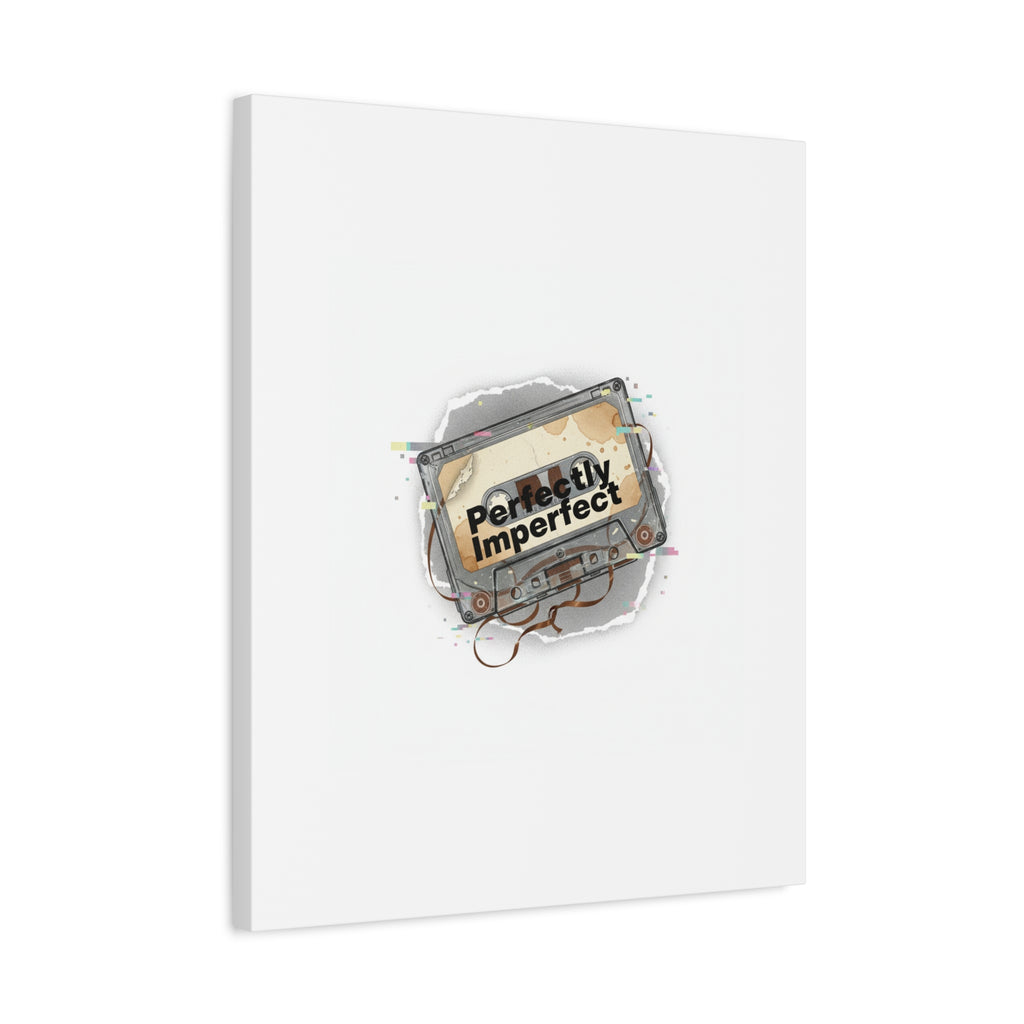 Perfectly Imperfect Cassette, Canvas Print | Analog Error, glitch art static