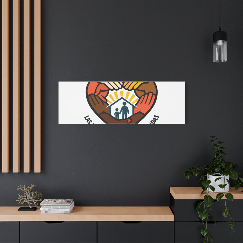 Families Belong Together Canvas, family unity solidarity, bilingual inclusive decor