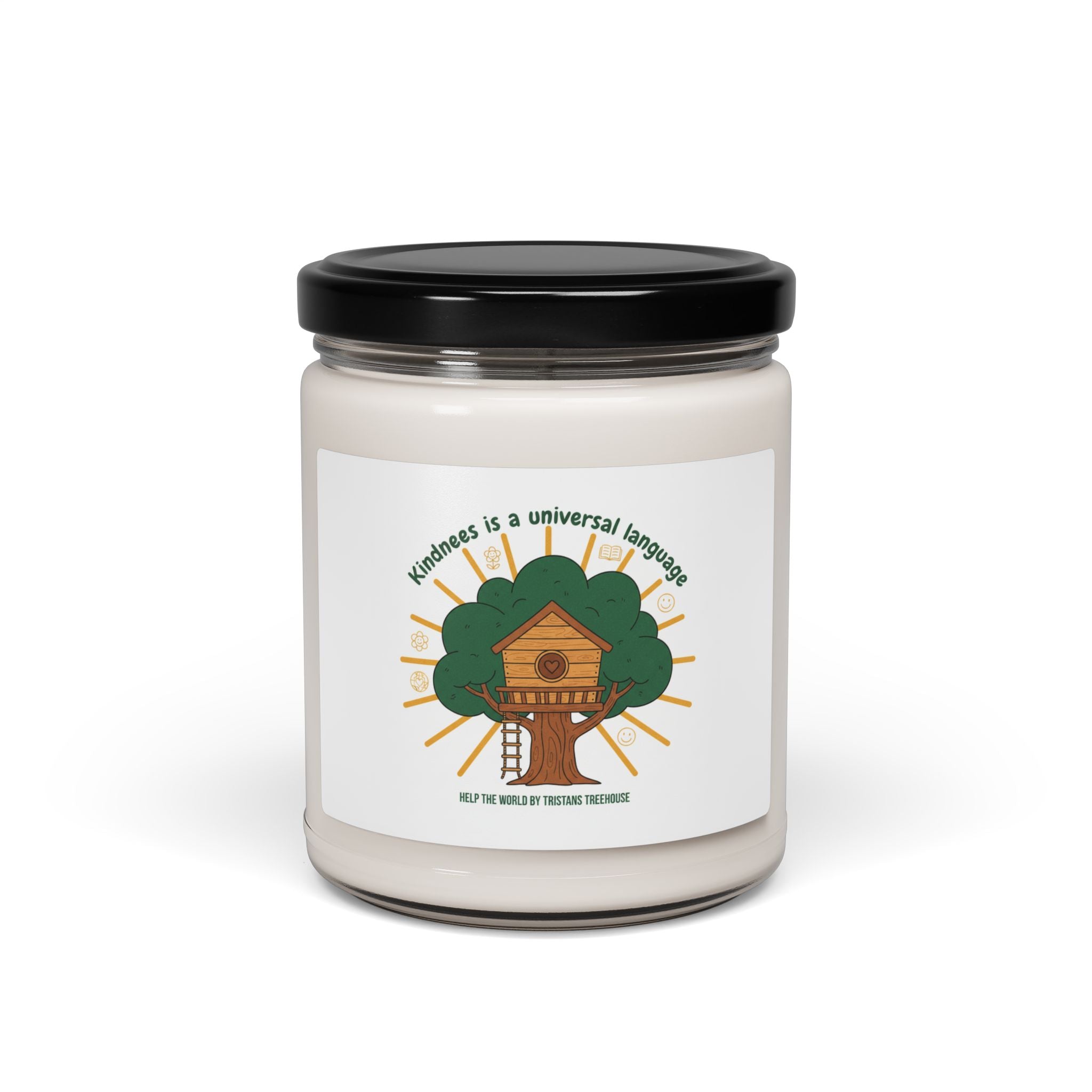 Kindness is a Universal Language Soy Candle, Eco Humor, Sustainable Living