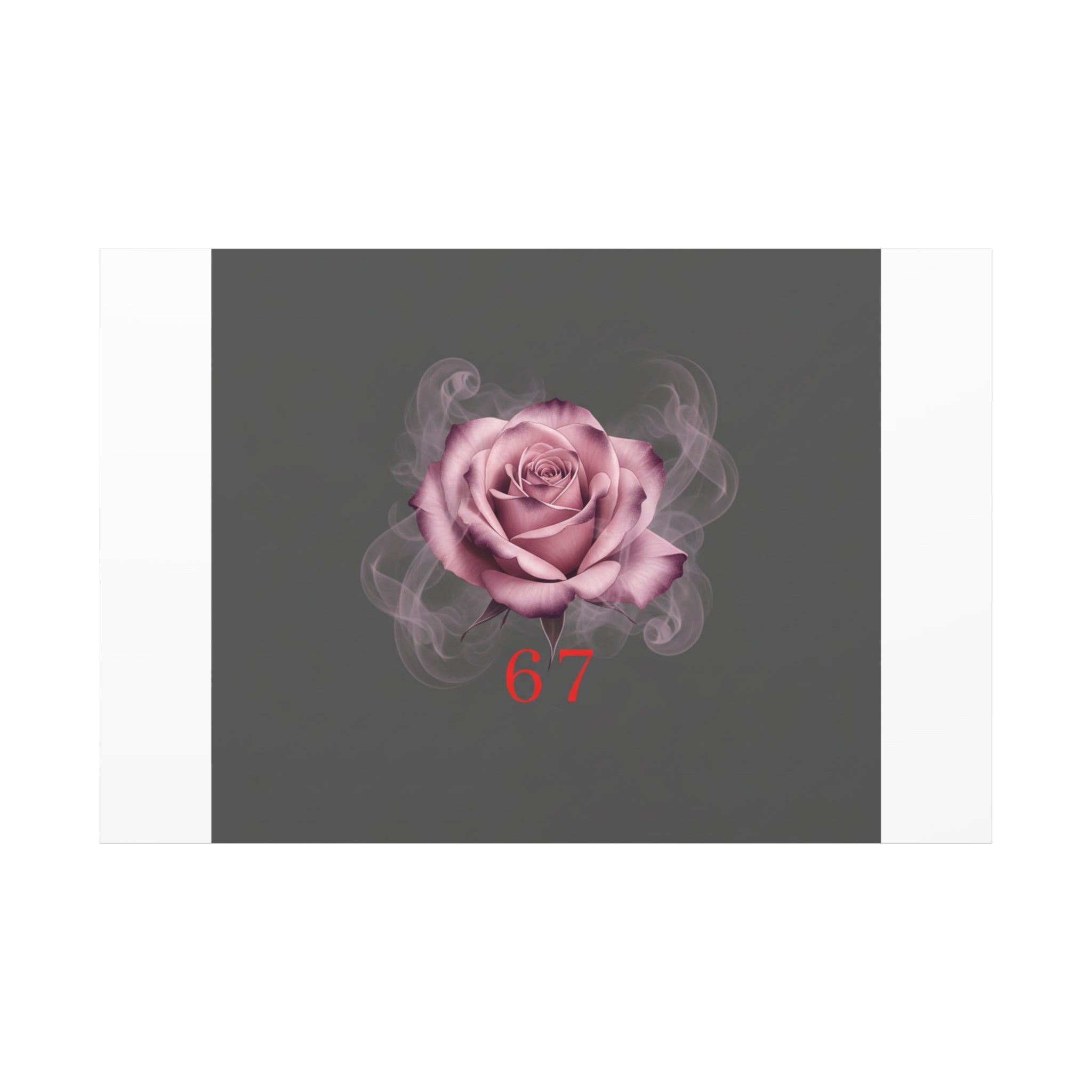 6 7 Valentine's Canvas | Viral Gothic Rose Wall Art | 6 7 Meaning Dark Romance