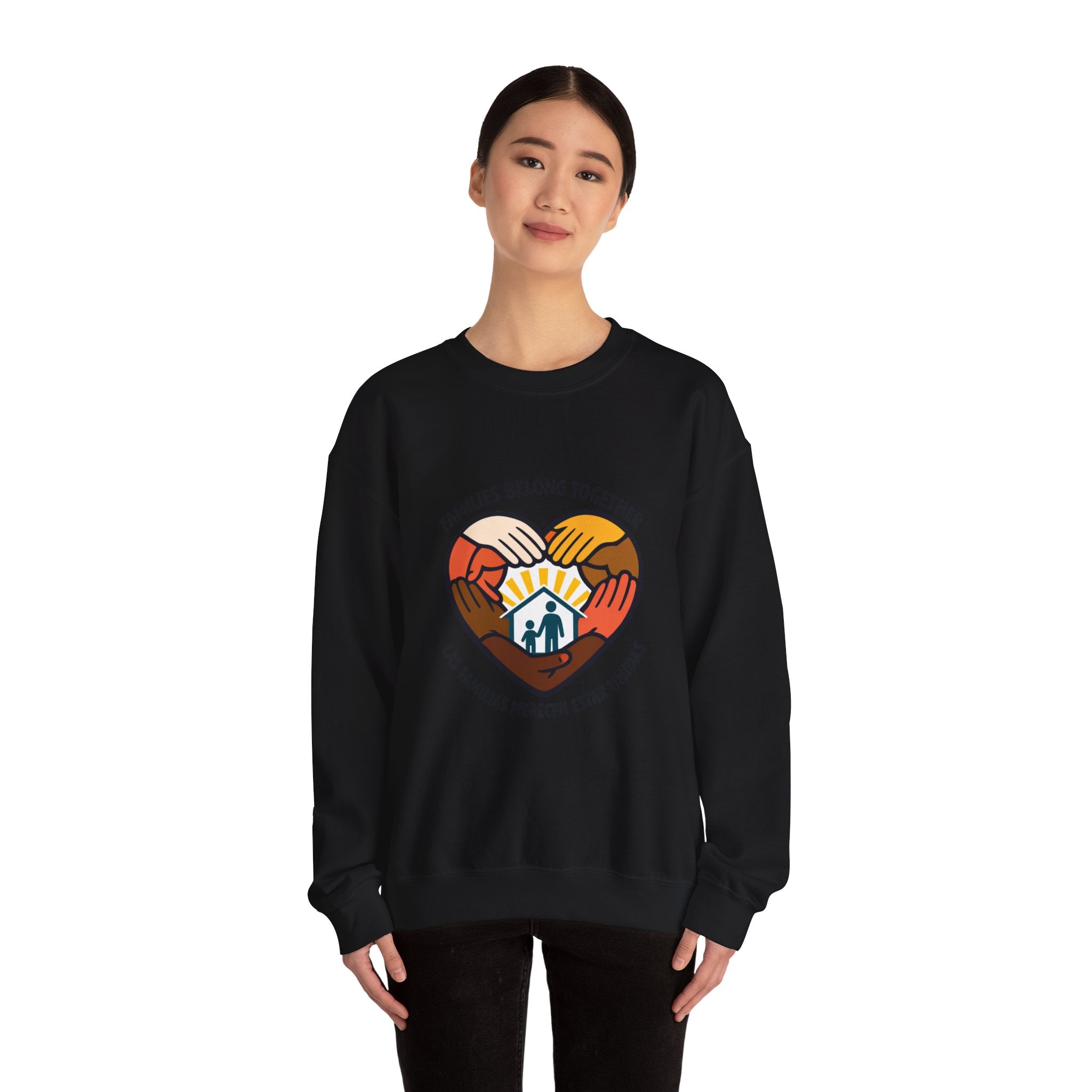 Families Belong Together Sweatshirt | family unity, immigrant rights, solidaridad