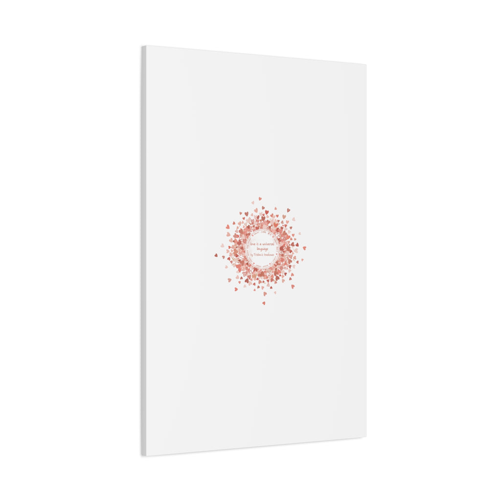 Tiny Heart Confetti Canvas | Matte Stretched Wall Art