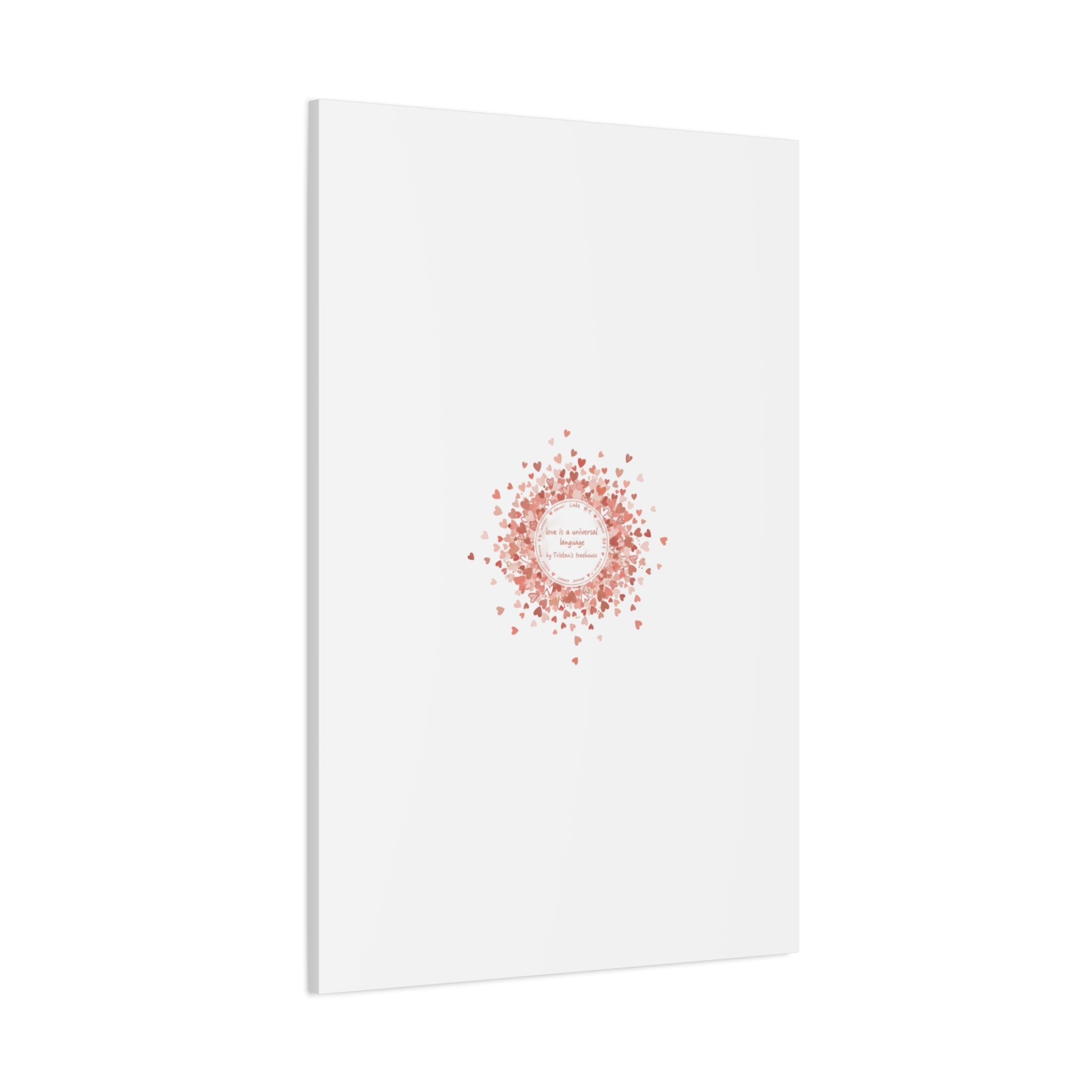 Tiny Heart Confetti Canvas | Matte Stretched Wall Art