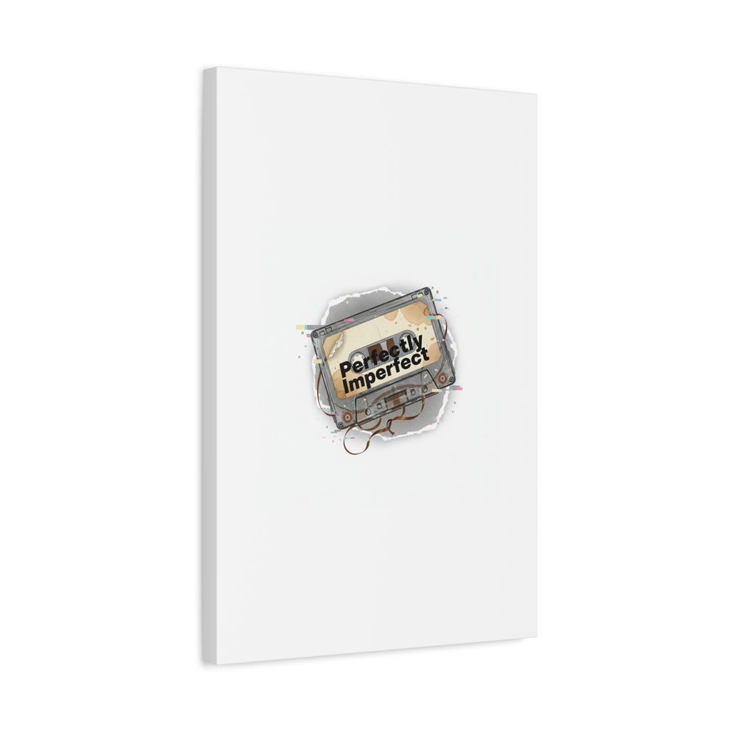 Perfectly Imperfect Cassette, Canvas Print | Analog Error, glitch art static