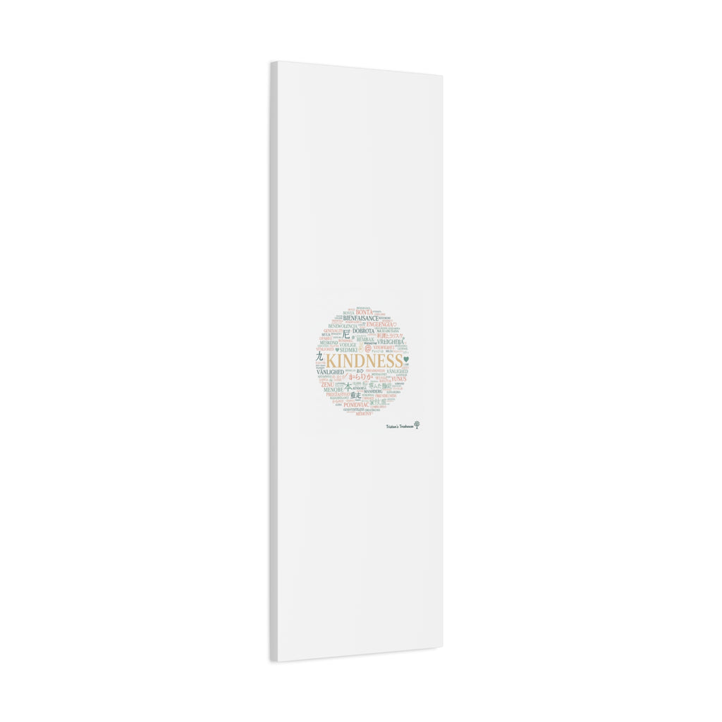 Kindness Word Cloud Canvas | Fresh Start Minimalist Wall Art
