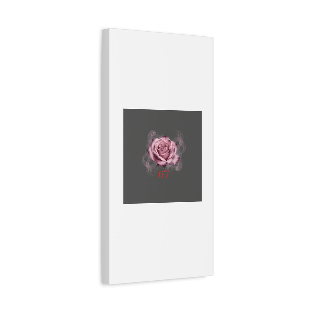 6 7 Valentine's Canvas | Viral Gothic Rose Wall Art | 6 7 Meaning Dark Romance