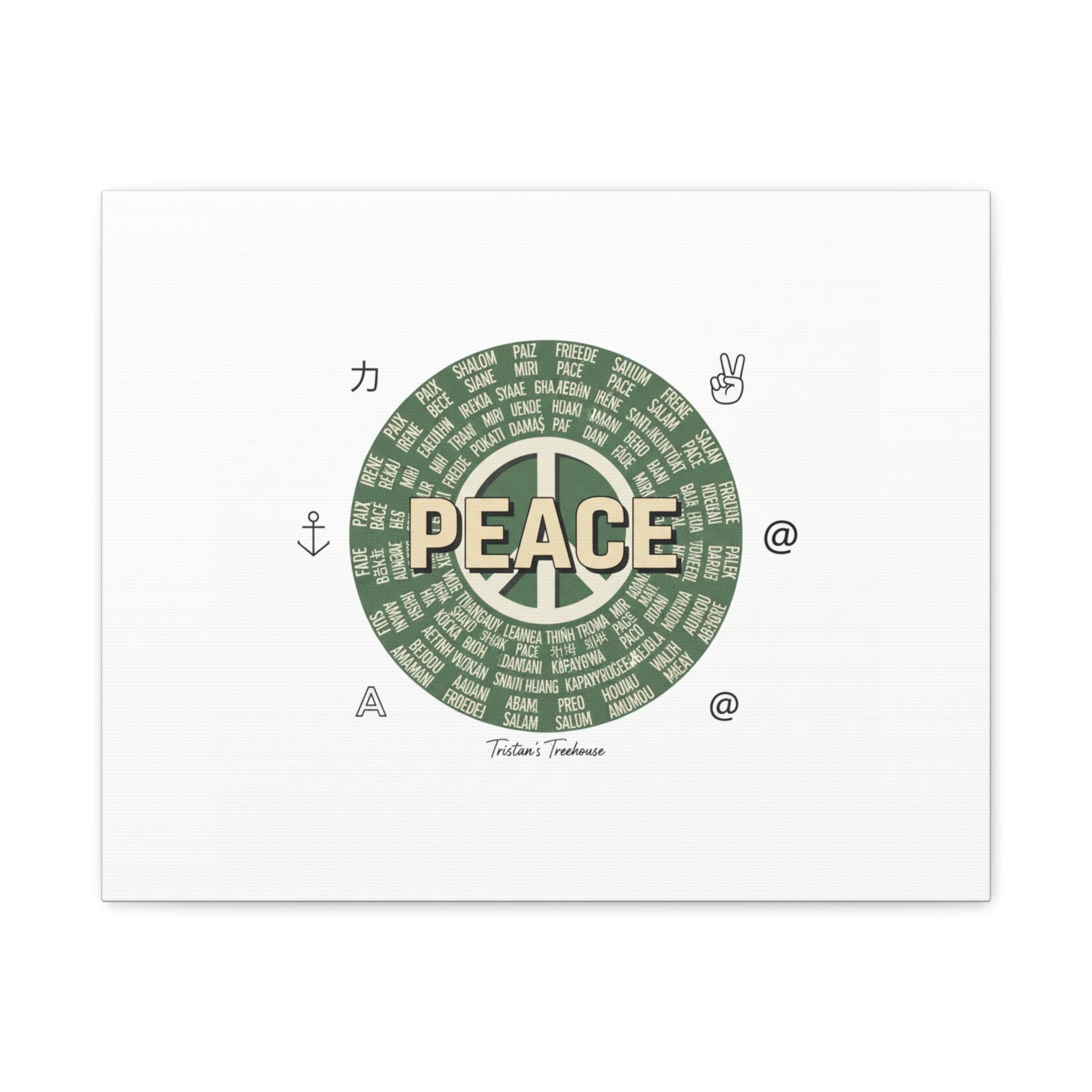 Peace doodle canvas | hand drawn sketch aesthetic, handwritten message