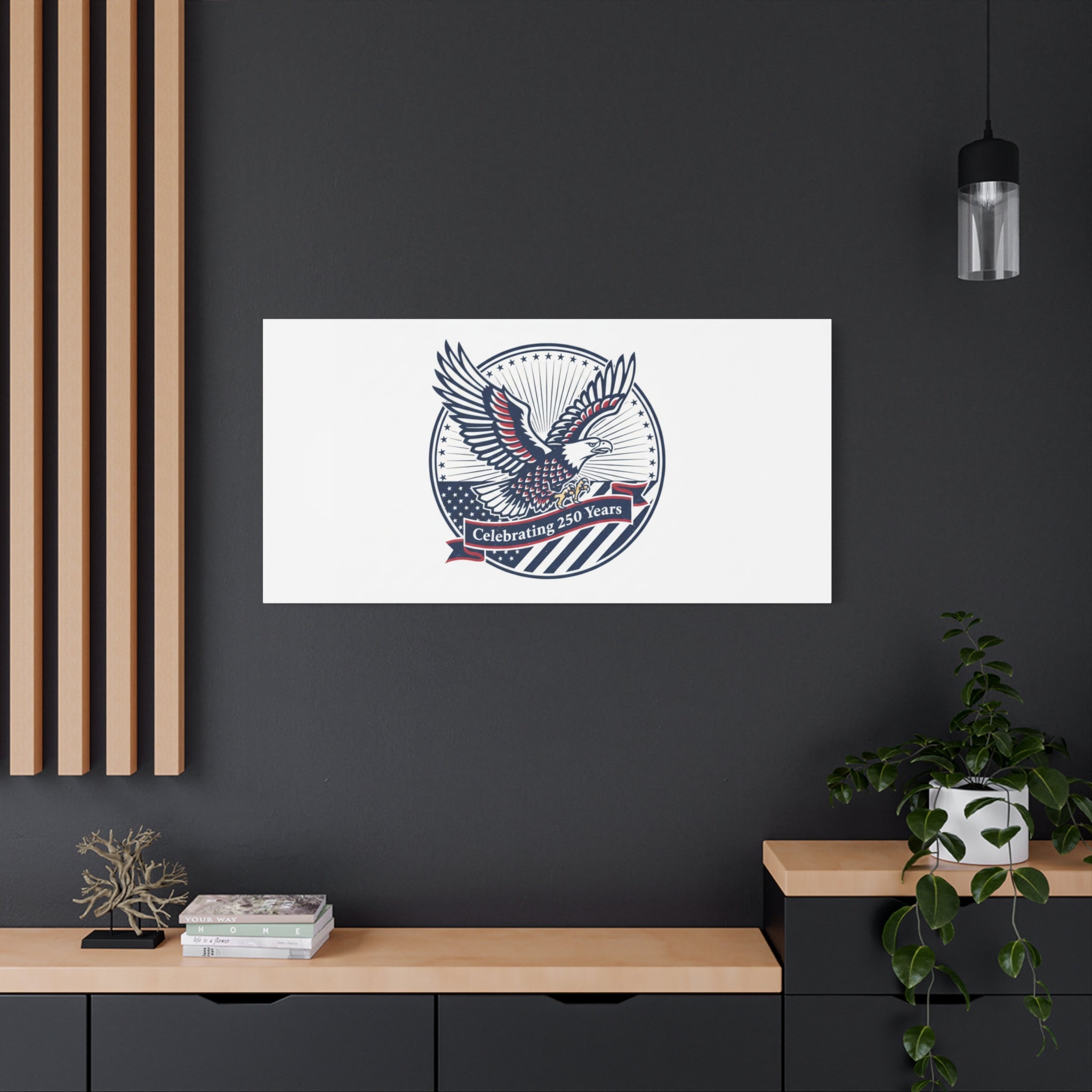 250th Anniversary Eagle Emblem Canvas | Semiquincentennial Americana