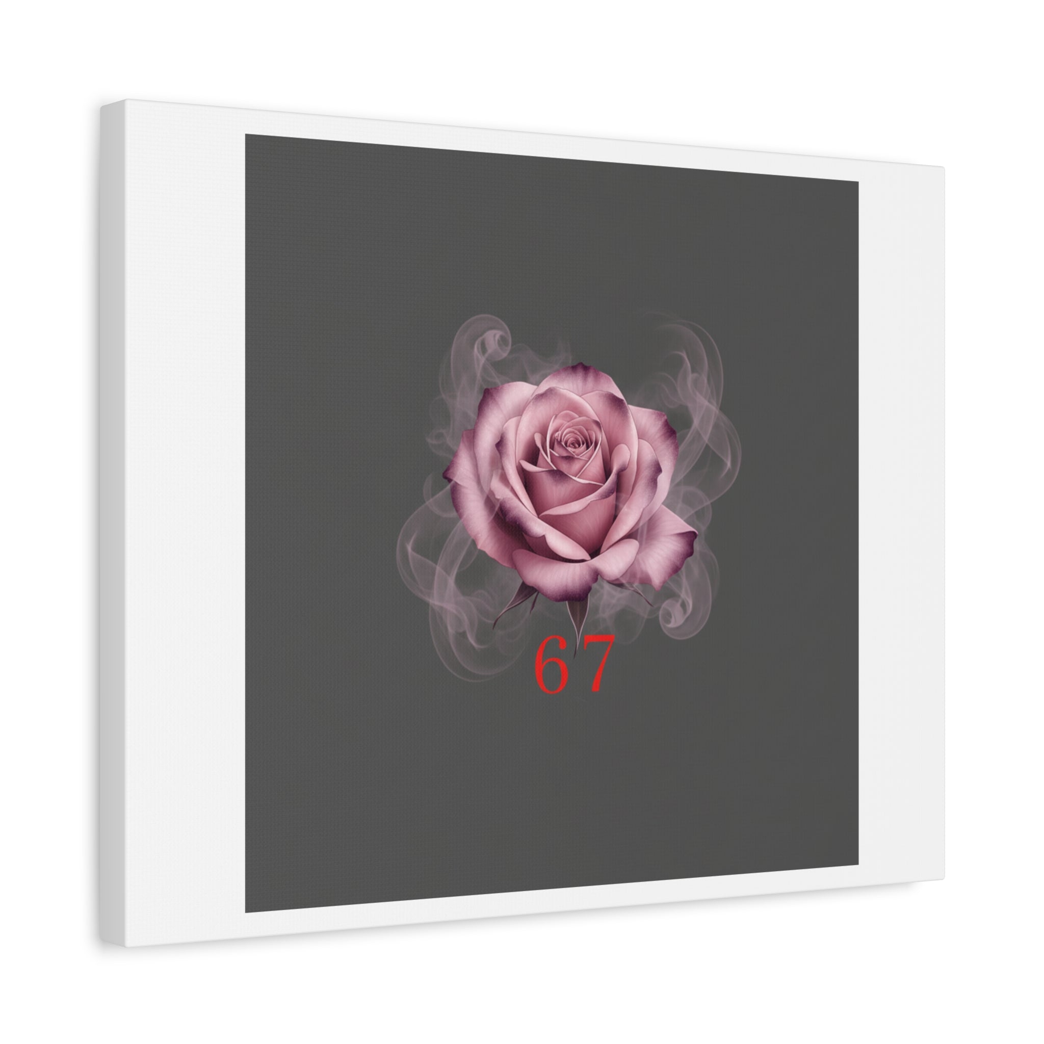 6 7 Valentine's Canvas | Viral Gothic Rose Wall Art | 6 7 Meaning Dark Romance