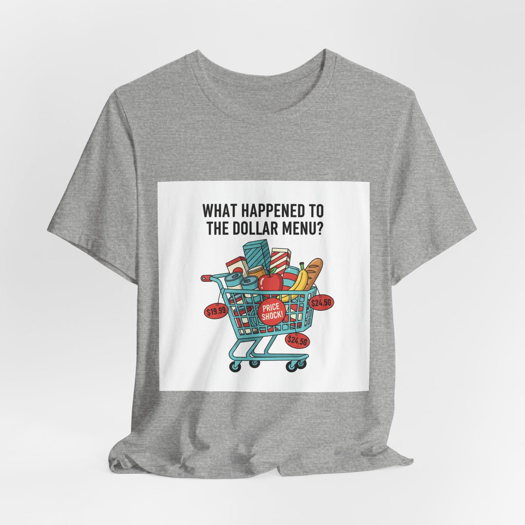 What Happened to the Dollar Menu Tee | grocery prices shirt, budget humor