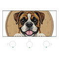 Bulldog Frosted Glass Coffee Mug - 11oz Cute Dog Lover Gift