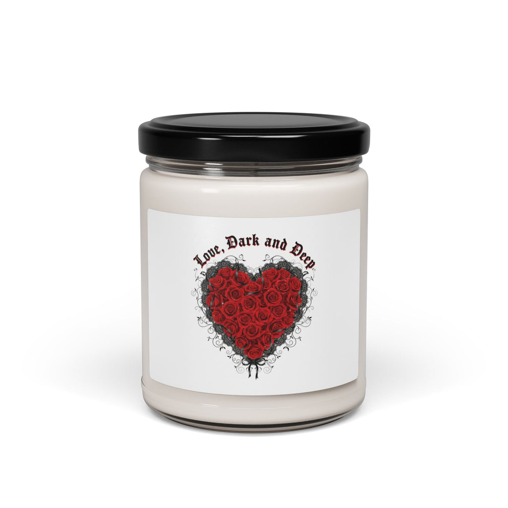 Gothic Romance Heart Candle | Soy Candle, 9oz, 80s Nostalgia New Romantic