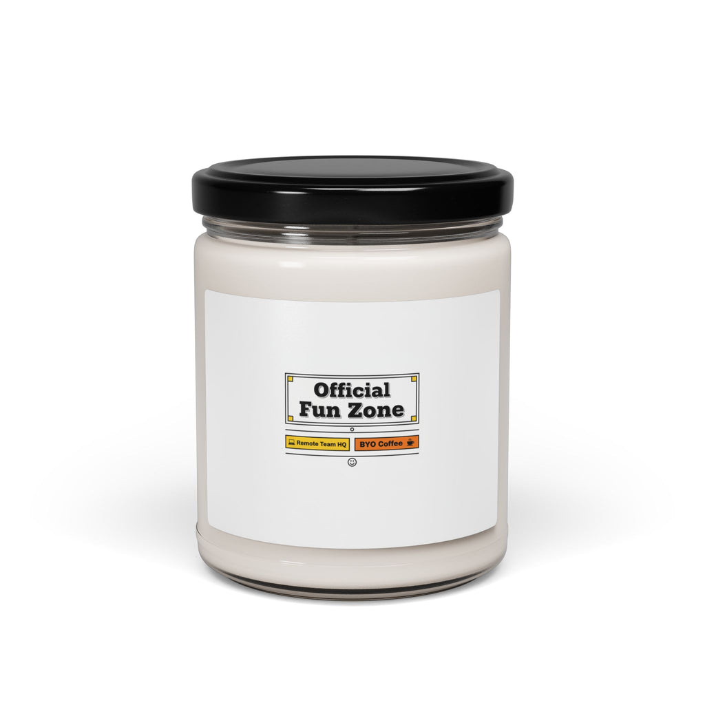 Official Fun Zone Candle | Office Sign Parody, Workplace Humor Soy Candle