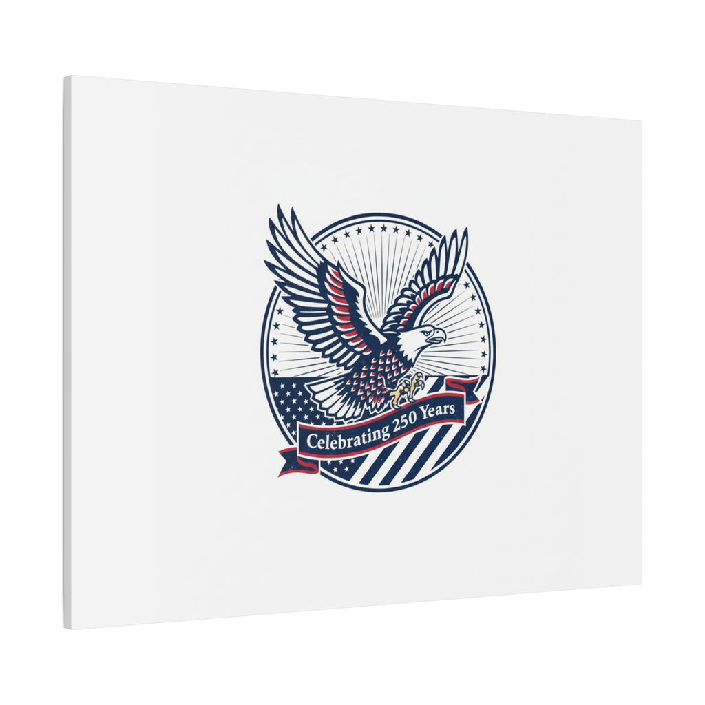 250th Anniversary Eagle Emblem Canvas | Semiquincentennial Americana