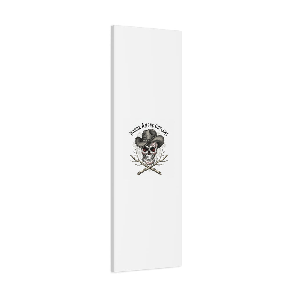 Honor Among Outlaws Canvas | Western Skull Art, Gothic Americana Desert Noir
