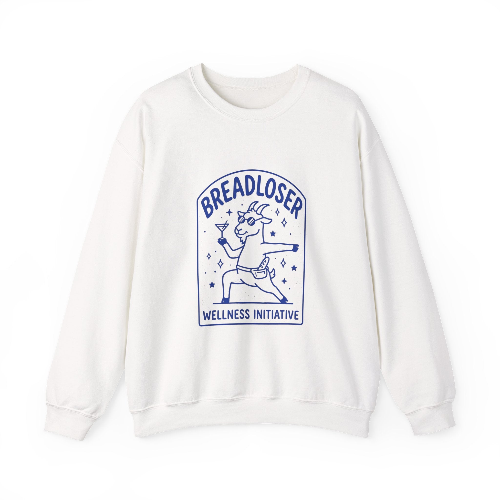 BREADLOSER doodle crewneck Sweatshirt | Primary Breadloser burnout humor