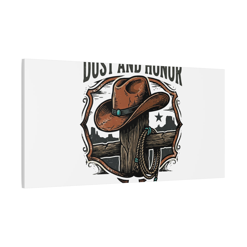 Built on Dust and Honor Canvas | Western cowboy, vintage Americana