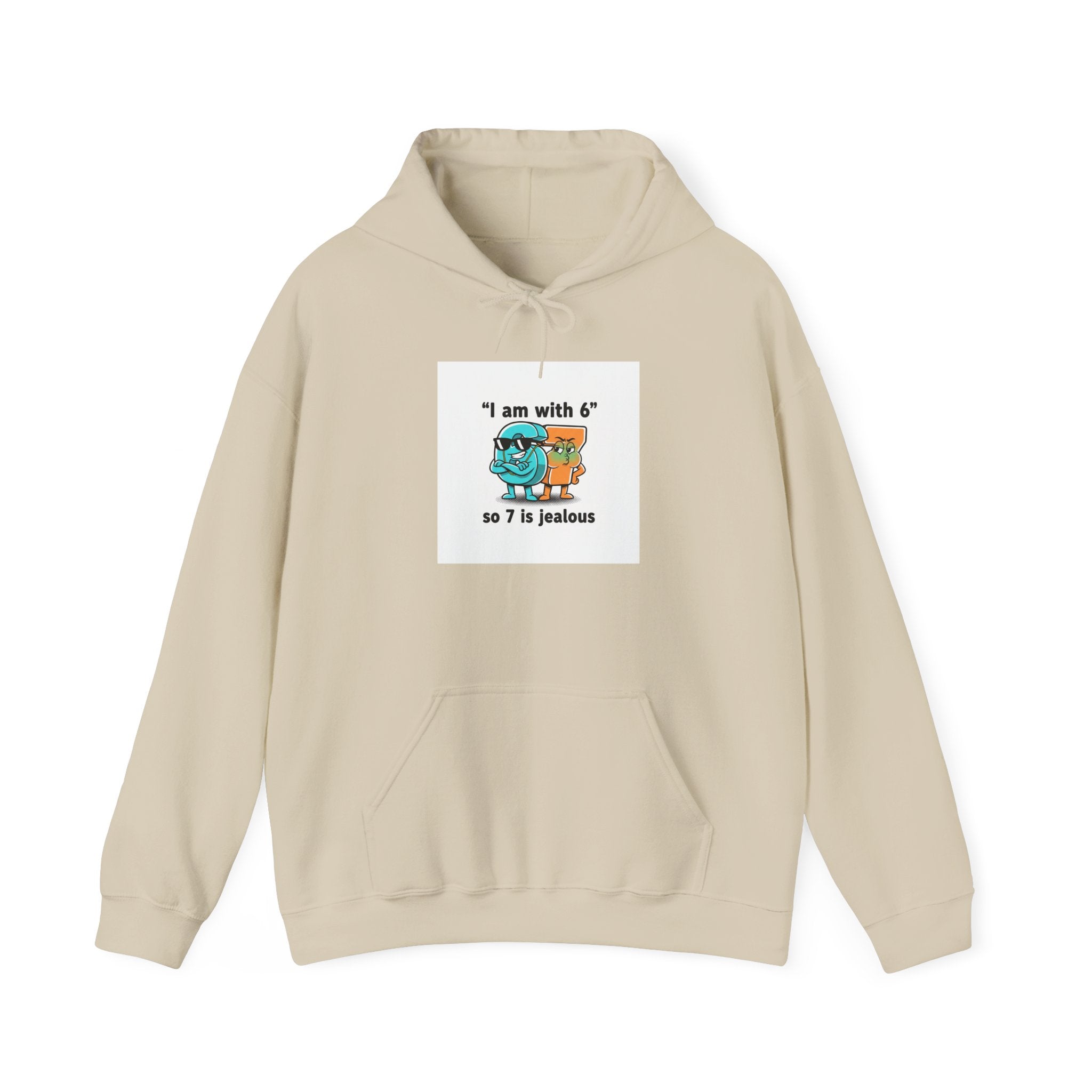 "I Am With 6" Funny Math Joke Hoodie | Meme Graphic Sweatshirt