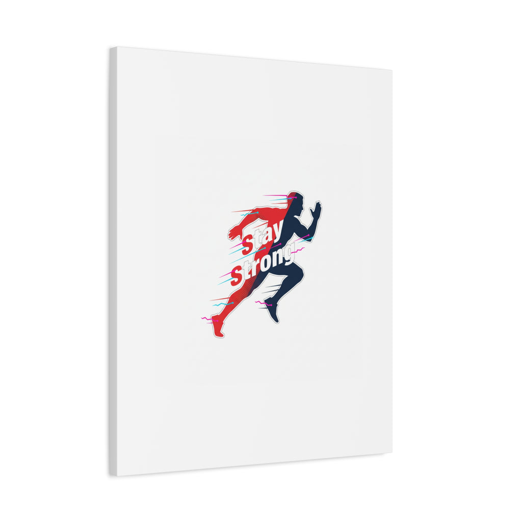 Stay Strong Runner Canvas | Fitness Motivation, Gym Wall Art