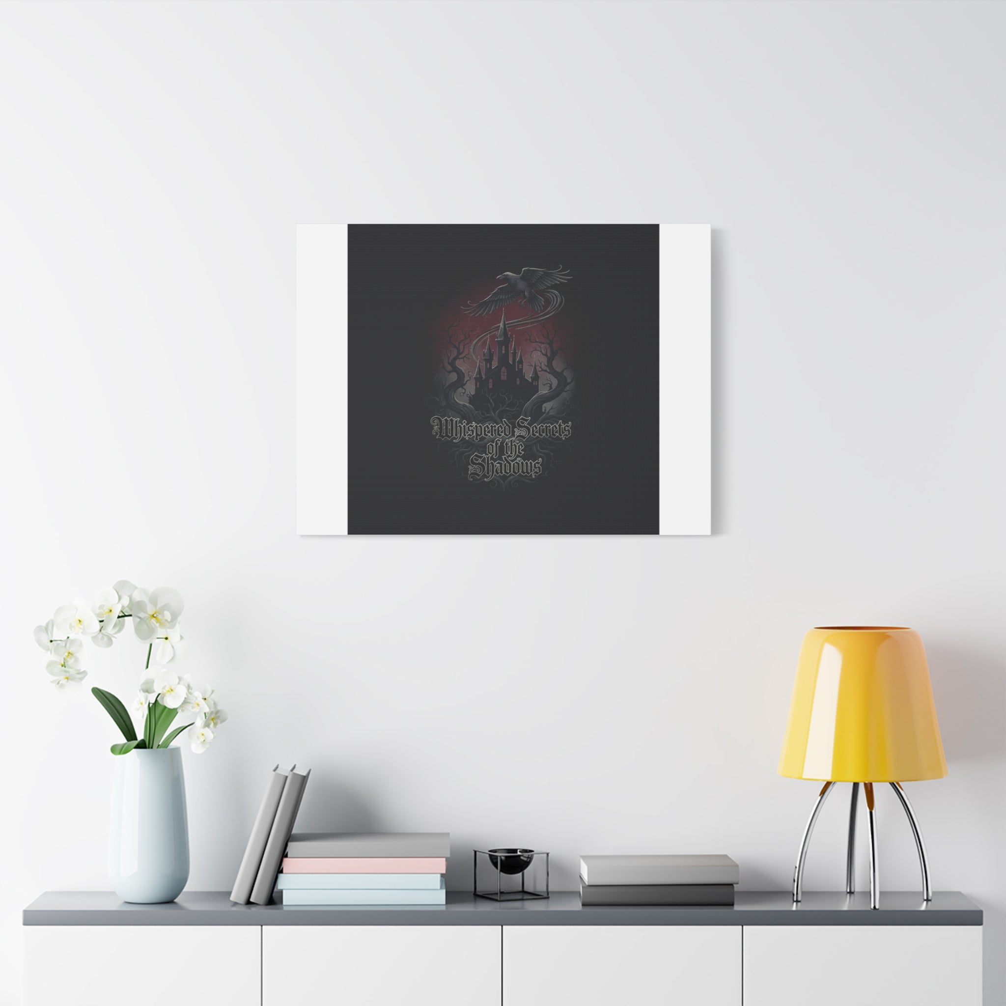 Whispered Secrets of the Shadows Castle Wall Art, Matte Canvas | Gothic Medieval Decor