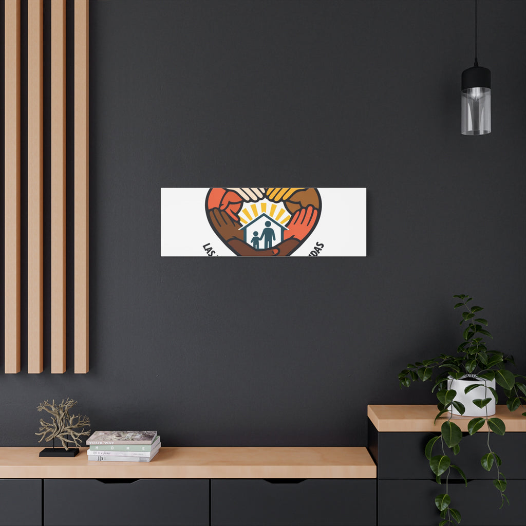 Families Belong Together Canvas, family unity solidarity, bilingual inclusive decor