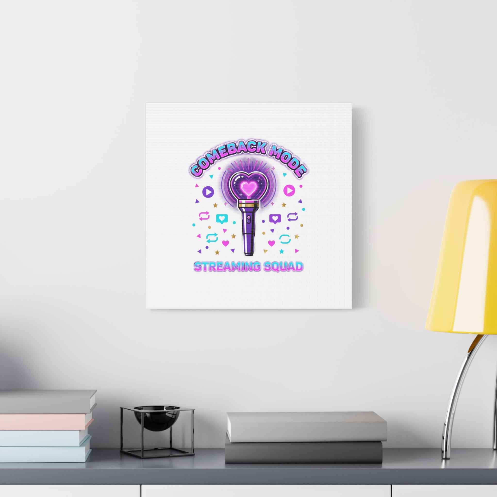 Comeback Mode Lightstick Canvas | K-pop Comeback, Streaming Squad