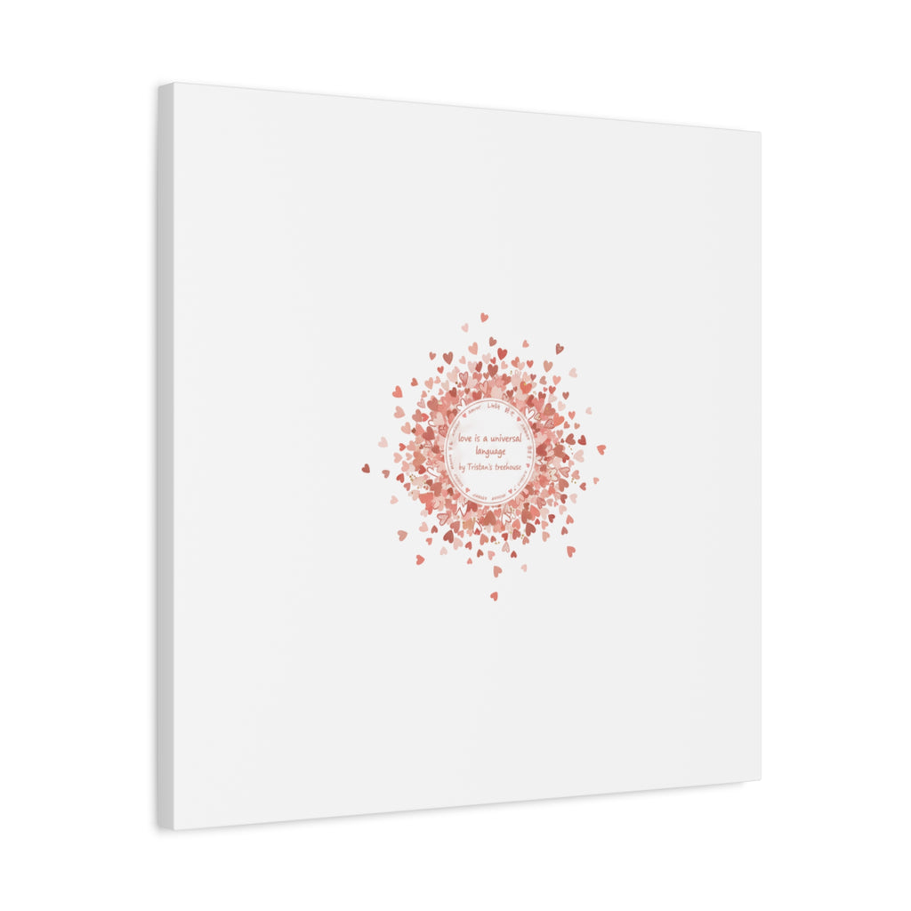 Tiny Heart Confetti Canvas | Matte Stretched Wall Art