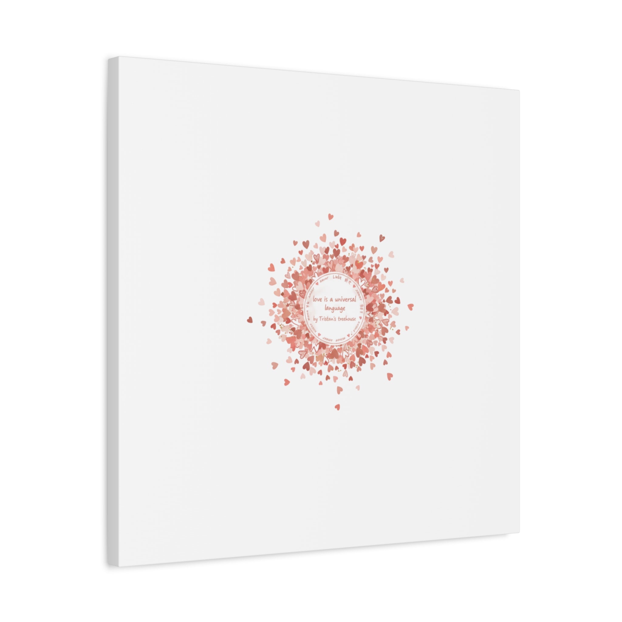 Tiny Heart Confetti Canvas | Matte Stretched Wall Art