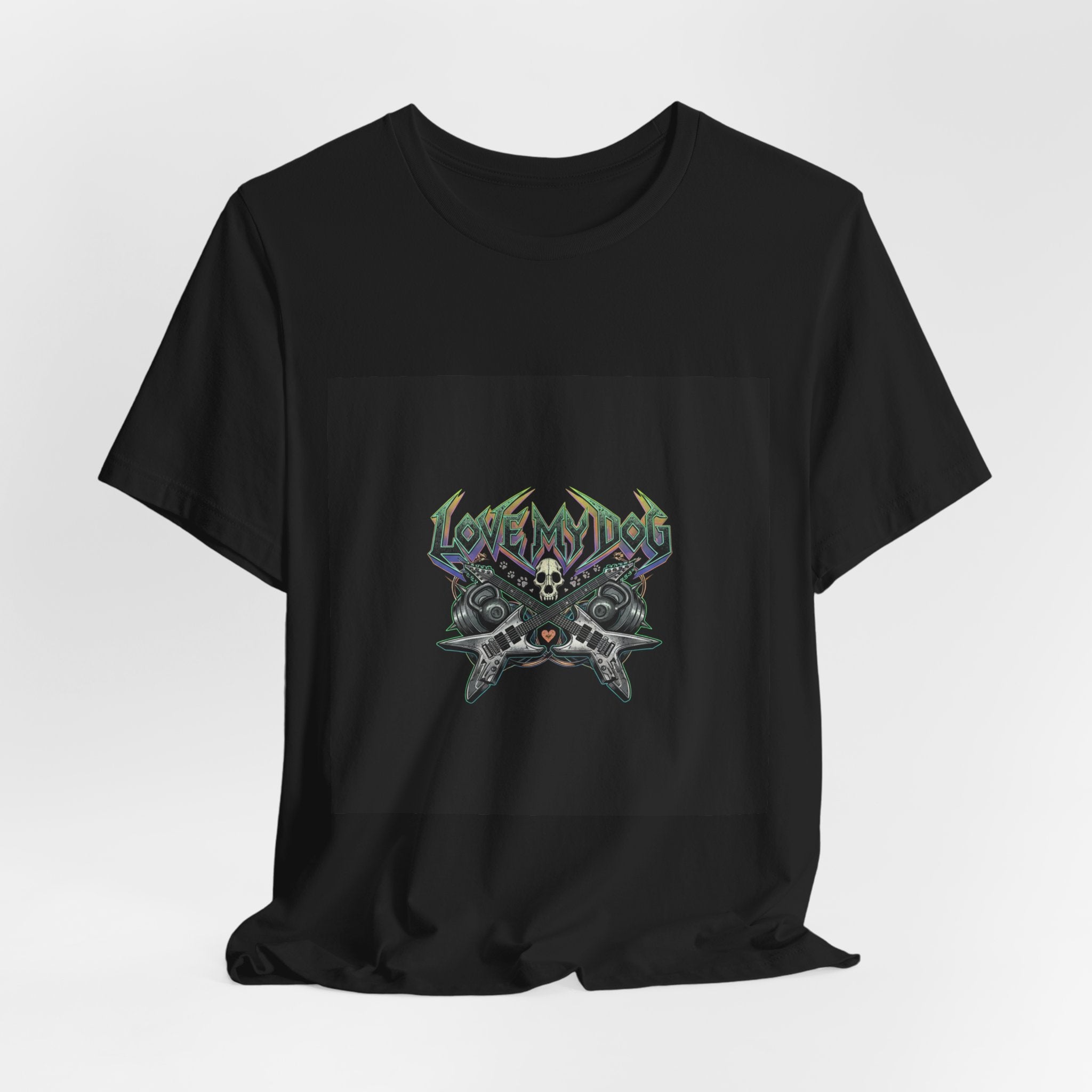 Love My Dog T-Shirt | Rock & Roll Dog Mom Dad Graphic Tee