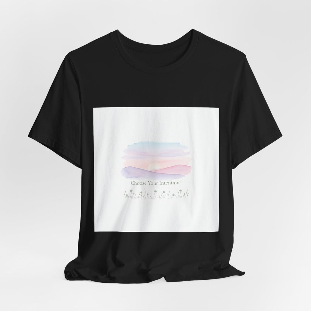 gentle intentions tee | mindful wellness pastel gradient