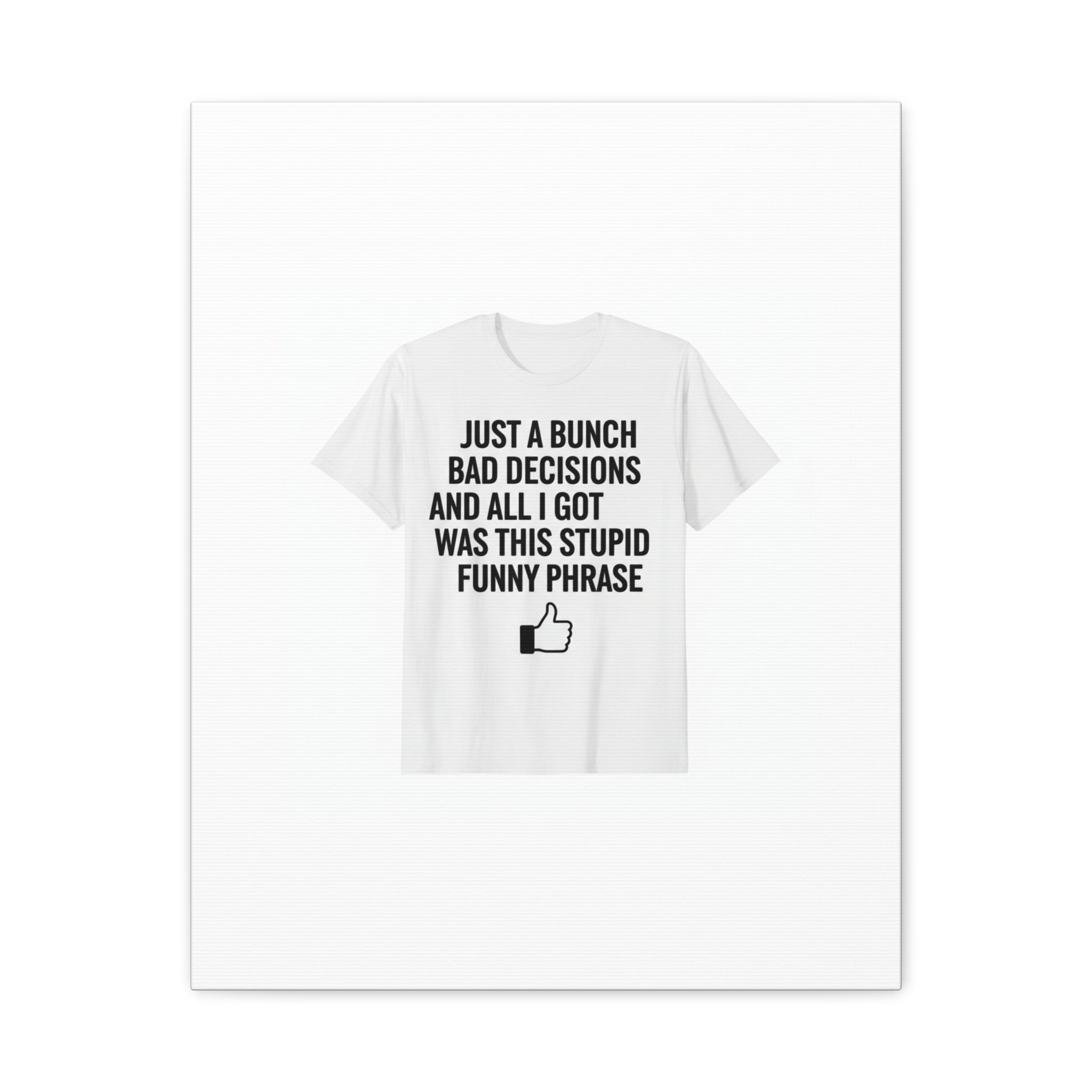 self-deprecating quote Canvas | sarcastic introvert wall art, anxiety humor
