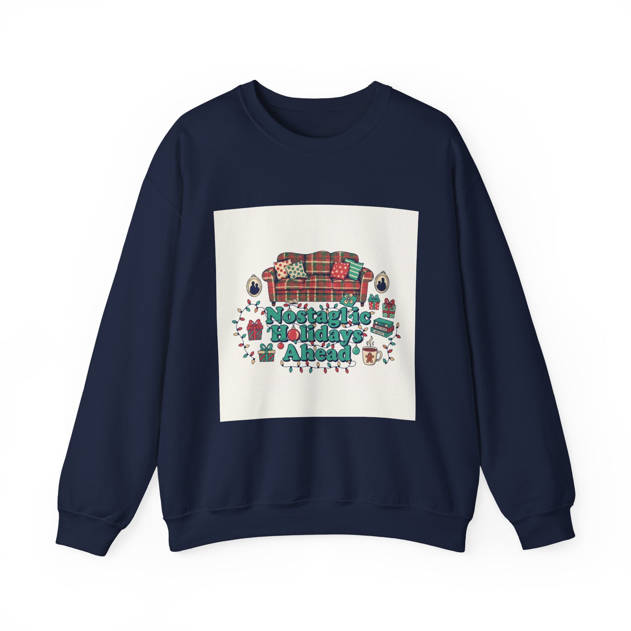 Nostalgia Is Coming Crewneck Sweatshirt, vintage holiday print | retro Christmas decor