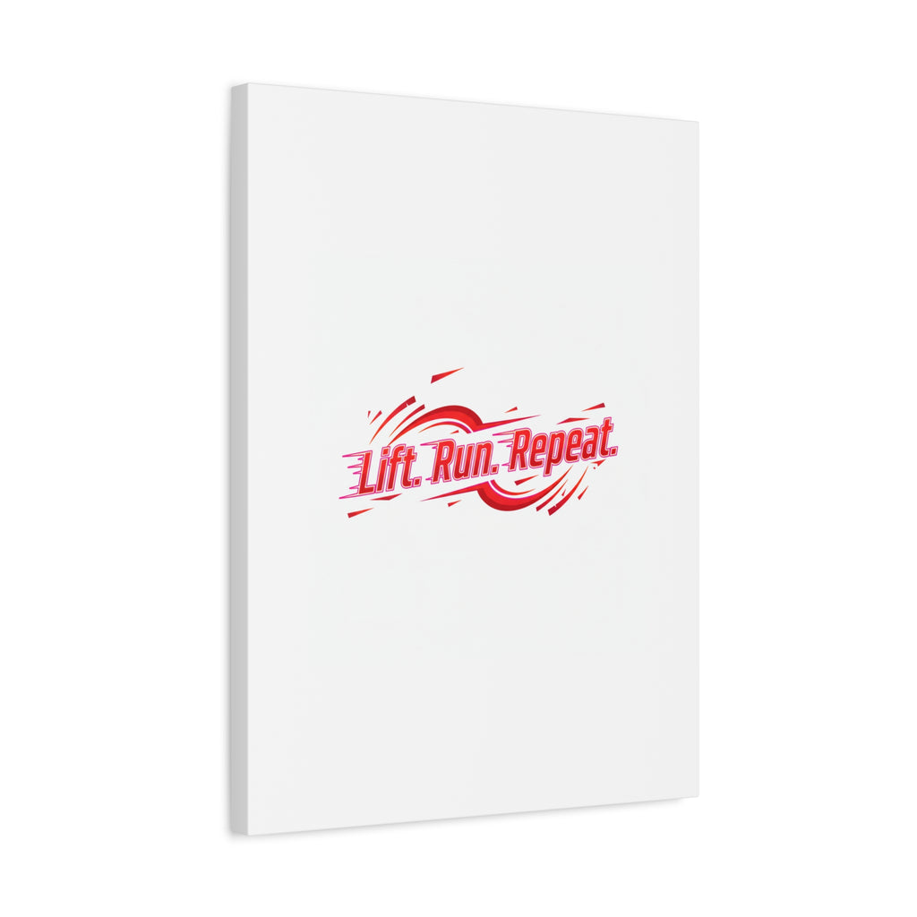 Lift Run Repeat Canvas | Fitness Wall Art, Gym Motivation