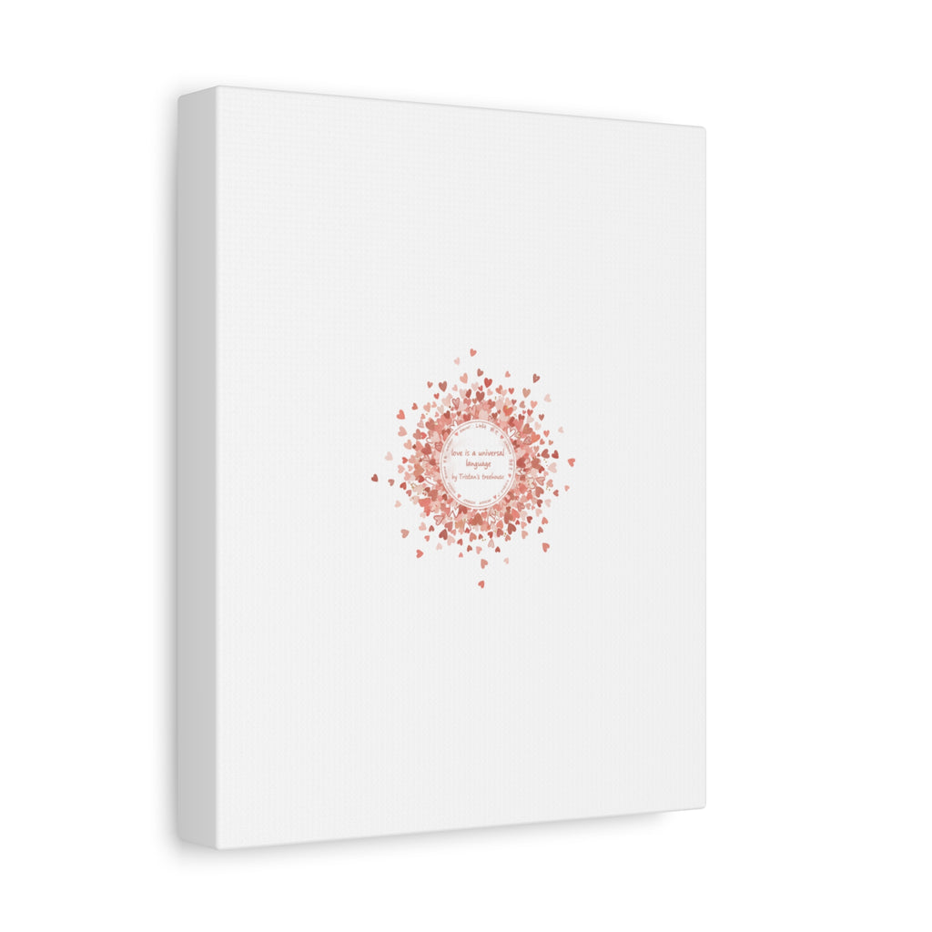 Tiny Heart Confetti Canvas | Matte Stretched Wall Art