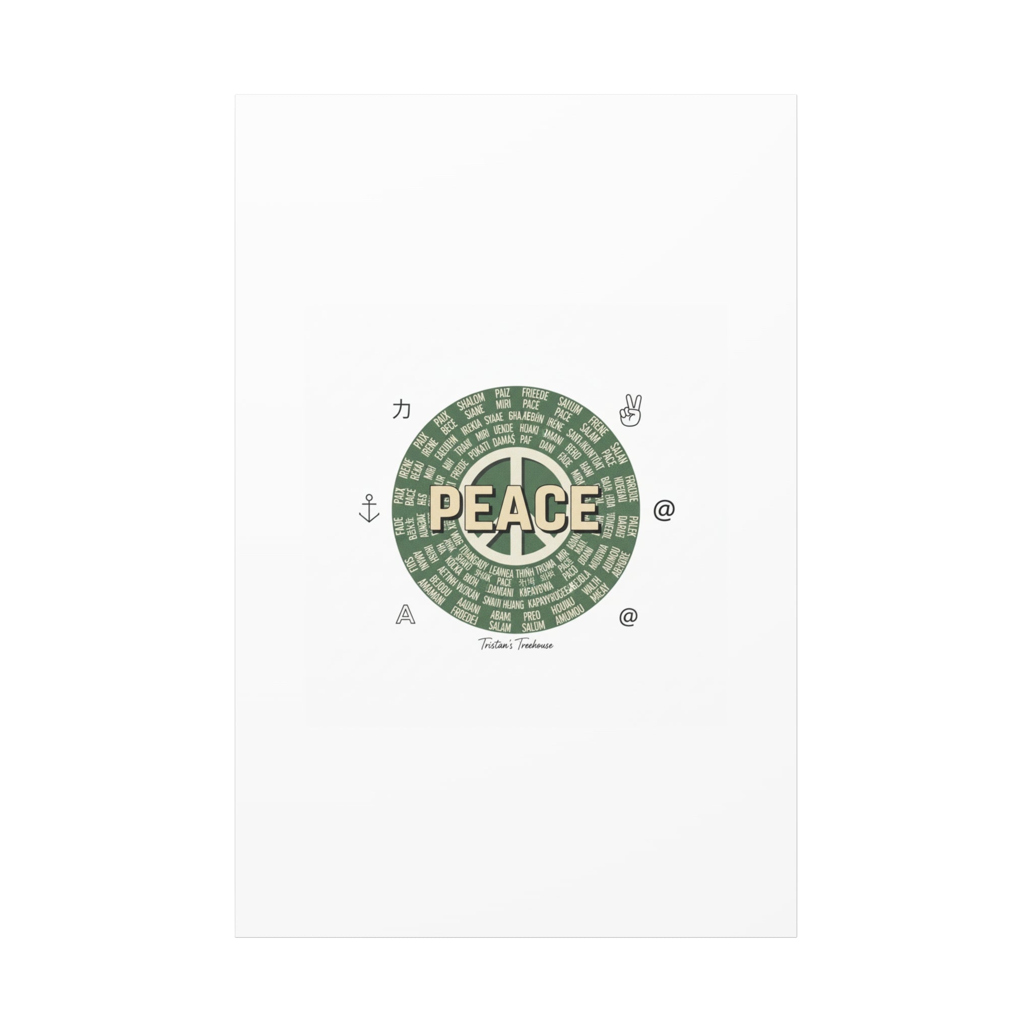 Peace doodle canvas | hand drawn sketch aesthetic, handwritten message