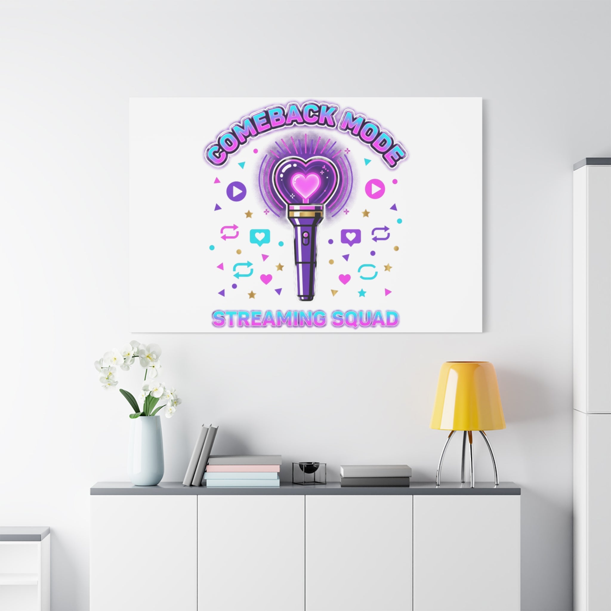 Comeback Mode Lightstick Canvas | K-pop Comeback, Streaming Squad