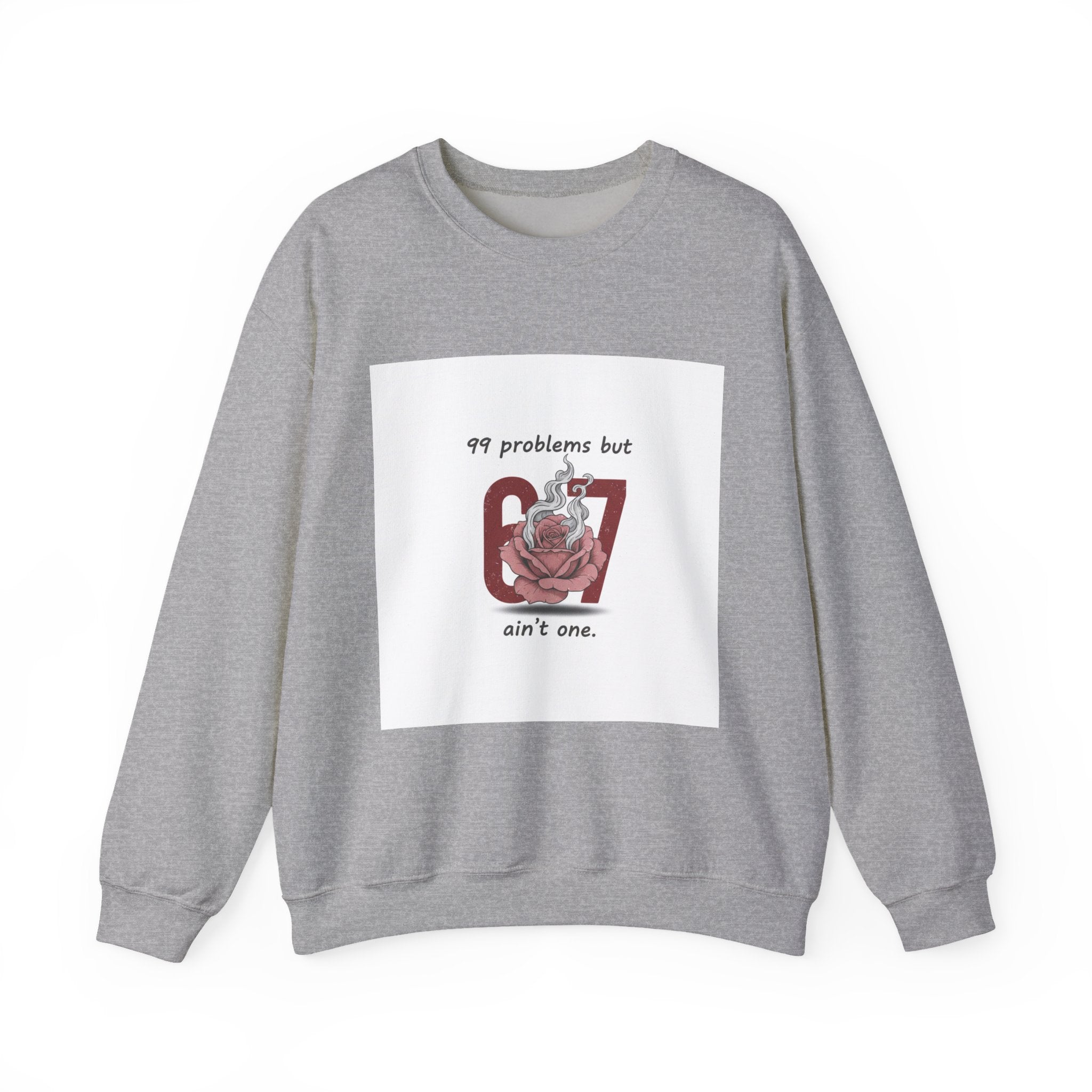 Weird Cupid Graphic Sweatshirt | quirky heart shirt, chaotic love design