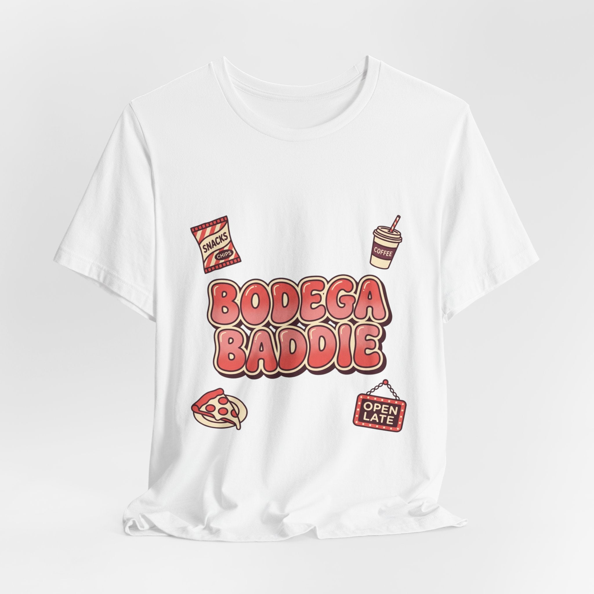 Bodega Baddie Tee | NYC Spanglish Y2K cherries deli sign