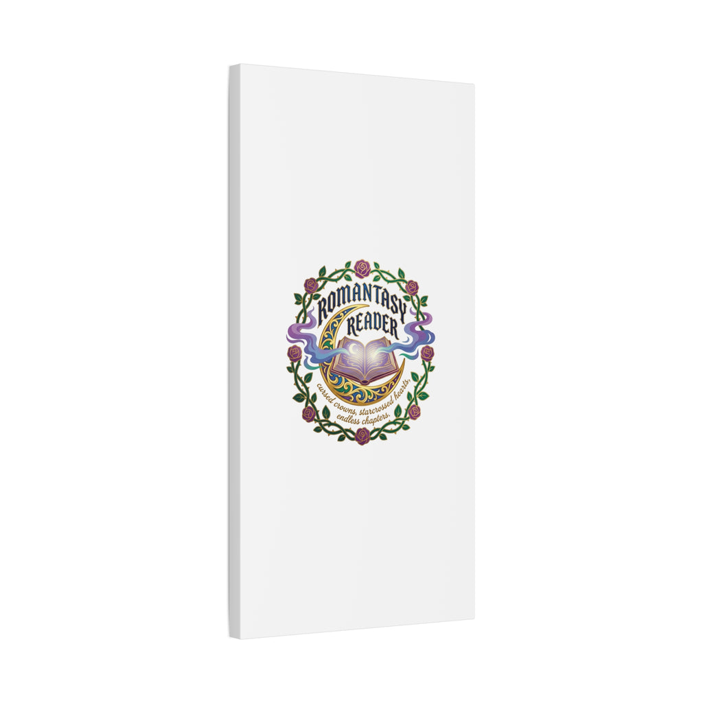 Romantasy Reader Canvas Print | enchanted bookish celestial gothic