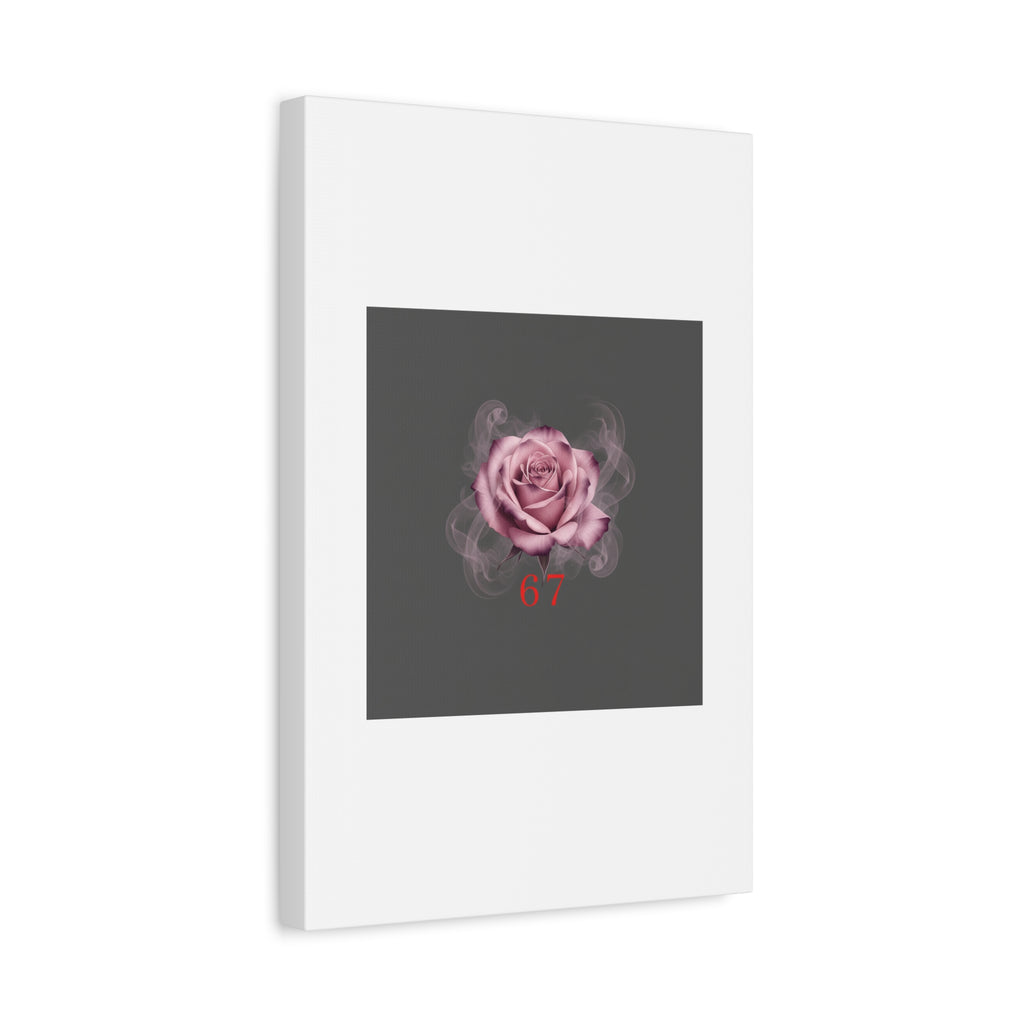 6 7 Valentine's Canvas | Viral Gothic Rose Wall Art | 6 7 Meaning Dark Romance